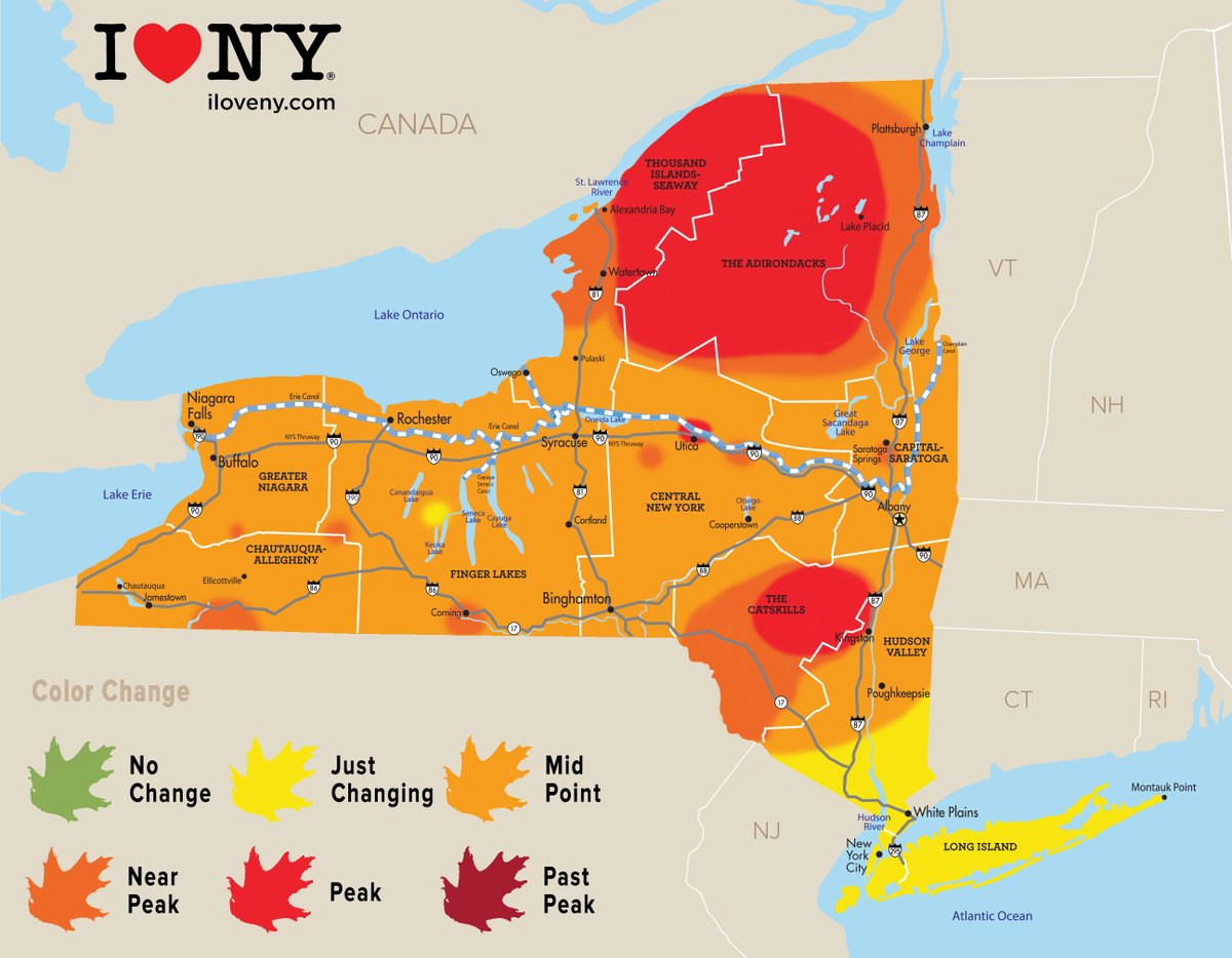 fall foliage map NEW YORK LEAGUE OF CONSERVATION VOTERS